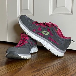Sketchers Pink & Grey Sneakers